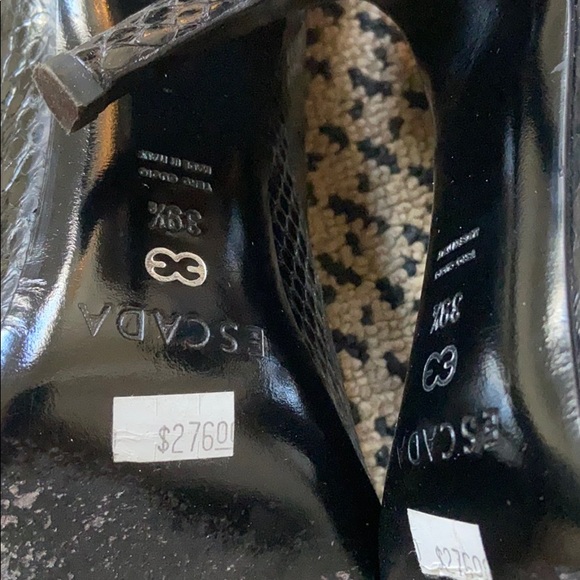 Escada snakeskin pump size 39.5 - Picture 6 of 8